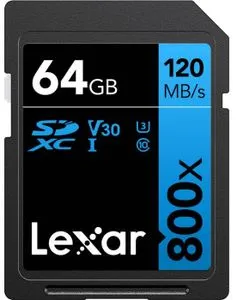 High-Performance SDXC memorijska kartica, 64 GB, 800x, UHS-I