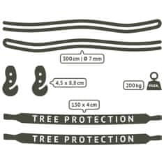 La Siesta Napinjačke trake za Tree Mount viseće mreže – set za drvo ili stup