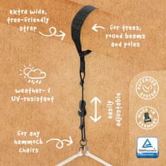 La Siesta Napinjačke trake za Tree Mount viseće stolice – set za drvo ili stup