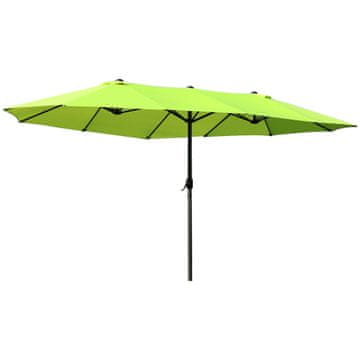 Homestar Dvostruki vrtni suncobran 460x270x240 cm zeleni
