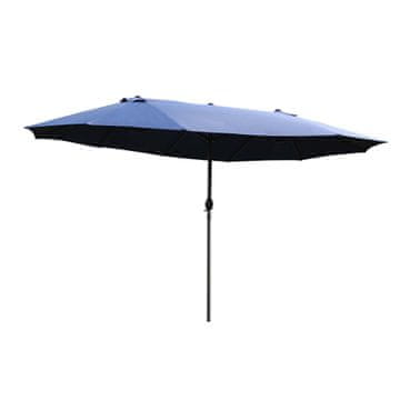 Homestar Dvostruki vrtni suncobran 460x270x240 cm plave boje