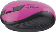 Titanum RAINBOW TM114P bežični optički miš roze boje