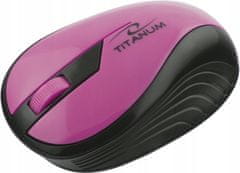 Titanum RAINBOW TM114P bežični optički miš roze boje