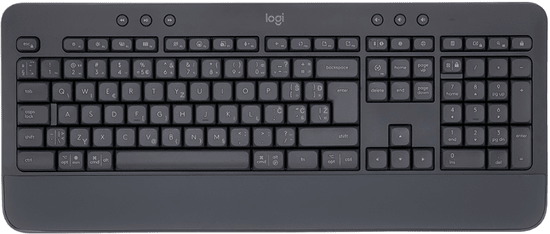 Logitech K650 Signature tipkovnica, bežična, USB, HR g, grafitna (920-010945)