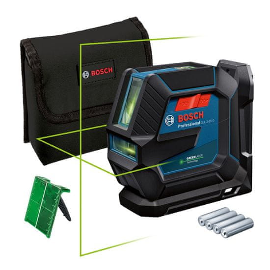 BOSCH Professional GLL 2-15 G linijski laser + LB 10 (0601063W00)