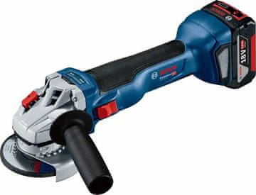 BOSCH KUTNA BRUSILICA 18V 125mm 2x5.0Ah + L-BOXX GWS 18V-10
