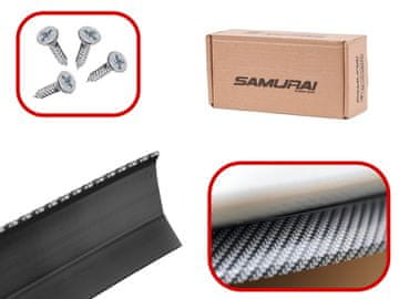 Ikonka Aga Univerzalni pokrov branika spojler 2,5 m Crni