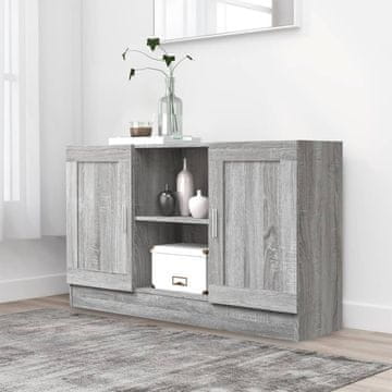 Vidaxl Komoda s ladicama, siva boja hrasta Sonoma, 120 x 30,5 x 70 cm