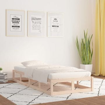Vidaxl Okvir kreveta 90 x 200 cm Masivno drvo