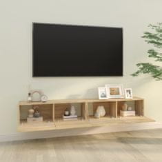 Vidaxl Zidni TV ormarići, 2 kom, Sonoma hrast, 100x30x30 cm