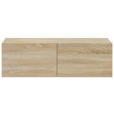 Vidaxl Zidni TV ormarići, 2 kom, Sonoma hrast, 100x30x30 cm