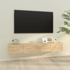 Vidaxl Zidni TV ormarići, 2 kom, Sonoma hrast, 100x30x30 cm