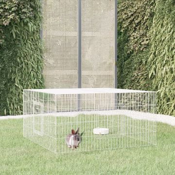 Vidaxl Kunićnjak 110x110x55 cm Pocinčano željezo