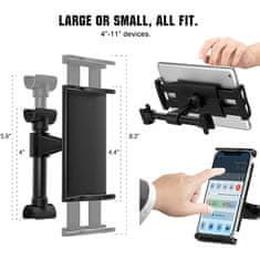 Cool Mango automobilski držač za tablet i telefon s okretnom glavom, bez alata - Tabletholder