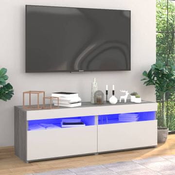 Vidaxl TV ormarići s LED rasvjetom, 2 kom, sivi hrast Sonoma, 60x35x40 cm