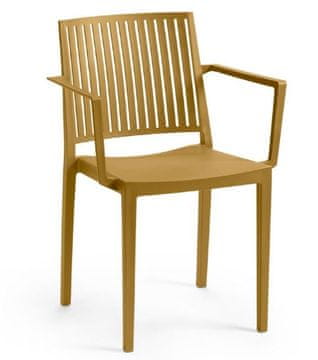 Rojaplast Mosk Armchair stolica, kamel smeđa