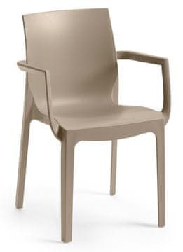 Rojaplast stolica EMMA ARMCHAIR, Taupe