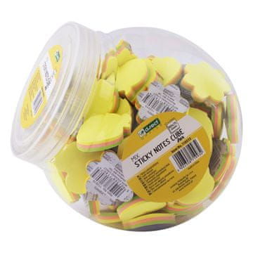 D.RECT SAMOLJEPLJIVI BILJEŽNICA 45x45mm MIX 75K STAKLENKA 100 kom