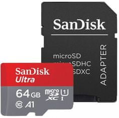 SanDisk Ultra micro SDXC memorijska kartica, 64 GB + SD adapter