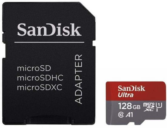 SanDisk Ultra micro SDXC memorijska kartica, 128 GB + SD adapter