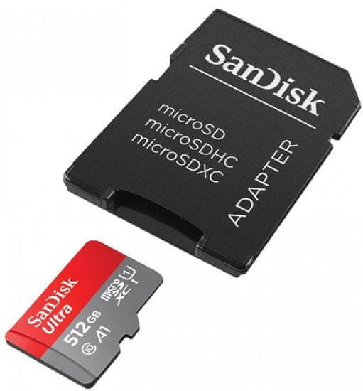 SanDisk Ultra micro SDXC memorijska kartica, 512 GB + SD adapter