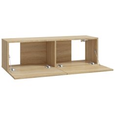 Vidaxl Zidni TV ormarići, 2 kom, Sonoma hrast, 100x30x30 cm