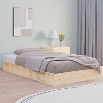 Vidaxl Okvir kreveta 75x190 cm Masivno drvo