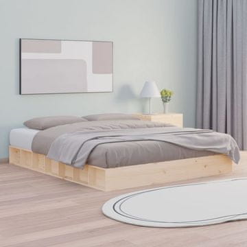 Vidaxl Okvir za krevet 120 x 200 cm Masivno drvo