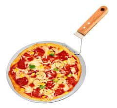 aptel Snažni reket pizza od nehrđajućeg čelika 49 cm drveni držač