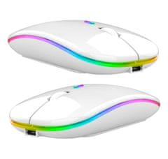 aptel Bluetooth bežična baterija Optical Mouse 1600 DPI LED RGB