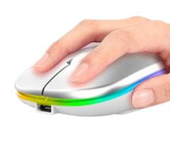 aptel Bluetooth bežična baterija Optical Mouse 1600 DPI LED RGB