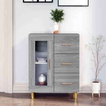 Vidaxl Ormarić, sivi hrast sonoma, 69,5 x 34 x 90 cm, materijal na bazi drva
