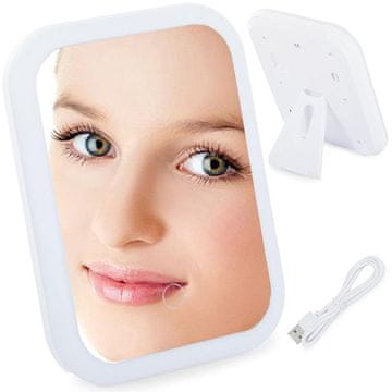 Verk USB ogledalo za šminkanje na dodir s LED osvjetljenjem 15x20cm