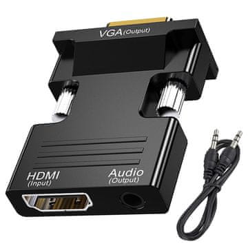 Verk Adapter pretvarač iz HDMI u VGA + audio AUX