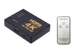 Verk Preklopivi HDMI ULTRA HD 4K razdjelnik + daljinski