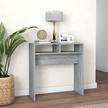 Vidaxl Konzolni stolić, sivi hrast sonoma, 78x30x80 cm