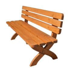 Rojaplast Masivna drvena vrtna klupa s metalnom bazom - 180 cm