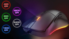 Cougar Surpassion EX gaming miš, PAW3309, 6400dpi, RGB, crna (CGR-WOMB-SEX)