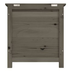 Vidaxl Vanjska kutija za jastuke antracit 50x50x56 cm masivna jelovina