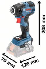 BOSCH Professional akumulatorski udarni odvijač GDR 18V-200 C 1/4" (06019G4104)