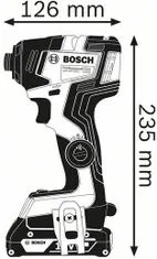 BOSCH Professional akumulatorski udarni odvijač GDR 18V-200 C 1/4" (06019G4104)