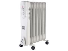 Well OIL2-2500 prijenosni električni uljni radijator, snaga 2500 W, 3 stupnja grijanja, termostat, 11 rebara, bijeli