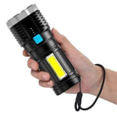 Verk Multi -mornara LED svjetiljka s 4 lUD ručno s baterijom 1000LM