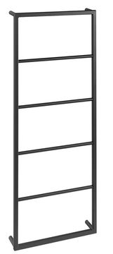 SAPHO Matirani Crni Zidni Držač Ručnika 450x1150mm, Višeramenski, Čelik