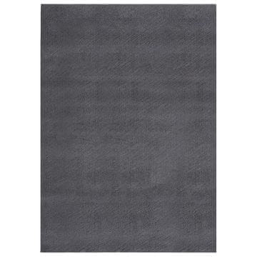 Vidaxl Perivi tepih niskog dlaka 160x230 cm antracit boje
