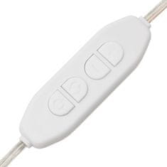 Vidaxl Set toaletnog stolića LED sjajni bijeli od konstruiranog drva