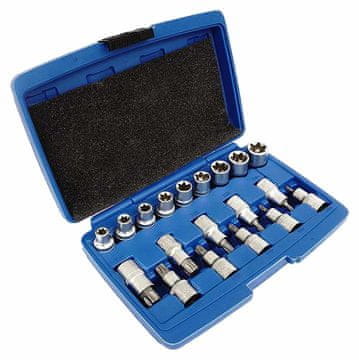 SET TORX NASADNIH KLJUČEVA 19 KOMADA SREBRNIH