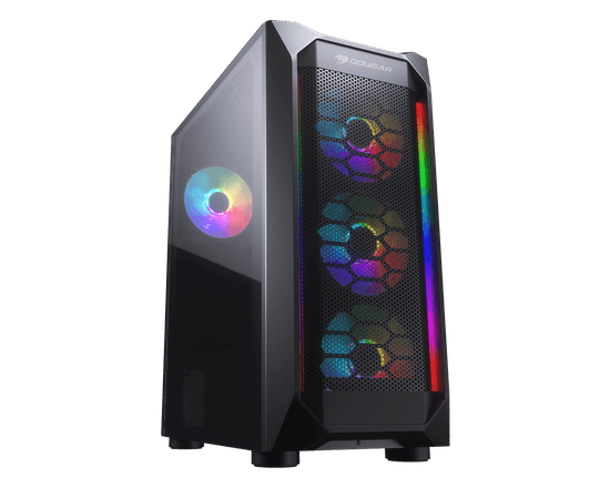 Cougar MX410 kućište, RGB, crna (CGR-5VM6B-MESH-G-RGB)