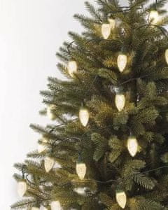  Emos 50 LED božićne lampice, čunjevi, 9,8 m, topla bijela 