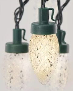  Emos 50 LED božićne lampice, čunjevi, 9,8 m, topla bijela 